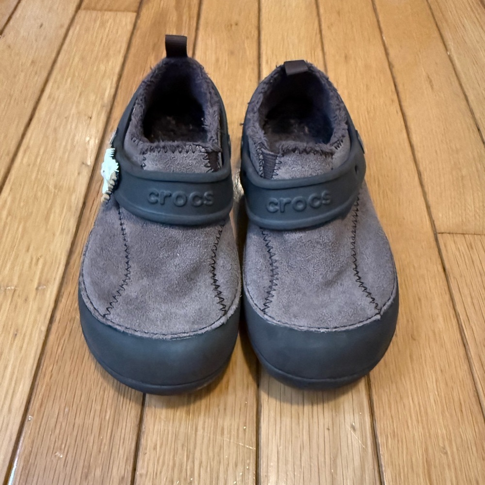 CROCS Kids Gray Slippers